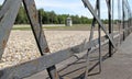 Fence of the Jewish Memorial at the Nazi Concentration Camp in Dachau, Germany Royalty Free Stock Photo