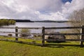 Fence at Kielder water Royalty Free Stock Photo