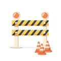 Fence light construction icon Royalty Free Stock Photo