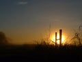 The fence line Royalty Free Stock Photo