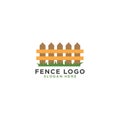 Fence logo design template Royalty Free Stock Photo