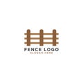 Fence logo design template Royalty Free Stock Photo