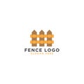 Fence logo design template Royalty Free Stock Photo