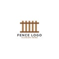 Fence logo design template Royalty Free Stock Photo