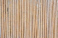 Fence made with dry bamboo sticks as background, closeup Royalty Free Stock Photo