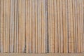 Fence made with dry bamboo sticks as background, closeup Royalty Free Stock Photo