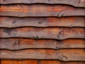 A fence made of pine boards. wood texture. Royalty Free Stock Photo