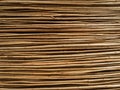 A fence made of thin branches. Related tree branches. A lot of wooden rods Royalty Free Stock Photo