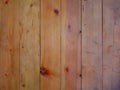 A fence made of wooden planks close-up Royalty Free Stock Photo