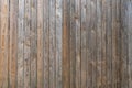 Fence of old unpainted boards background closeup Royalty Free Stock Photo
