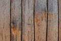 Fence, palings of unrefined wood.