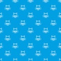 Fence police pattern seamless blue