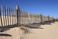 Fence on Sand Dune Royalty Free Stock Photo