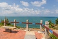 Fence at sea view point