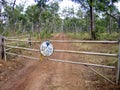 Fence sign in far North Queensland. Royalty Free Stock Photo