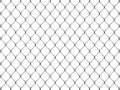 Fence from silver mesh