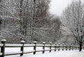 Fence in Snow