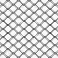 Fence steel netting seamless pattern. Metal cage background illustration