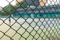 Fence of the tennis courts Royalty Free Stock Photo