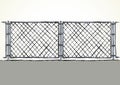 Fence. Vector drawing