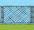 Fence. Vector drawing