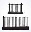 Fence. Vector drawing Royalty Free Stock Photo