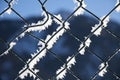 Fence, winter texture, background Royalty Free Stock Photo