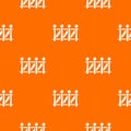 Fence wood pattern vector orange Royalty Free Stock Photo