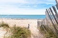 Narrow oath to a deserted sandy beach Royalty Free Stock Photo