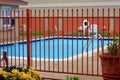 Fenced Swimming Pool Royalty Free Stock Photo
