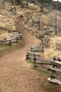 Fenced trail Royalty Free Stock Photo