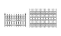 Fences as Outdoor Structure for Enclosing Private Area Vector Set