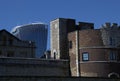 20 Fenchurch Street aka `The Walkie-Talkie` and Tower of London Royalty Free Stock Photo