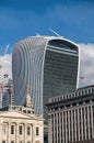 20 Fenchurch Street Walkie-Talkie building - London, UK Royalty Free Stock Photo