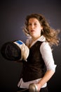 Fencing Business Woman