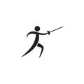 fencing icon. Elements of sportsman icon. Premium quality graphic design icon. Signs and symbols collection icon for websites, web