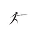 fencing icon. Elements of sportsman icon. Premium quality graphic design icon. Signs and symbols collection icon for websites, web