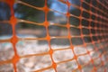 Fencing or protective mesh for marking or delimitation in a cons