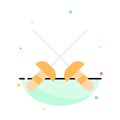 Fencing, Sabre, Sport Abstract Flat Color Icon Template Royalty Free Stock Photo