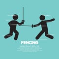 Fencing Sport Sign