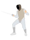 Fencing sportsman