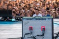 A Fender guitar amplifier on stage at Dcode Music Festival