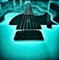 Fender Telecaster guitar view up neck Royalty Free Stock Photo