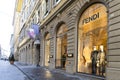 Fendi brand shop in Florence, Italy