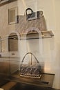 Fendi Elegant Handbag Showcase Window in Rome, Italy