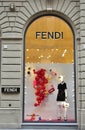 Fendi fashion brand shop in Florence, Italy Royalty Free Stock Photo