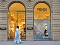 Fendi luxury bags and fashion brand shop in Florence, Italy