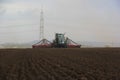 Fendt crawler tractor preparing a field in Germany