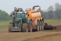 Fendt tractor with slurry tanker