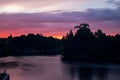 Fenelon River At Sunrise In Ontario, Canada Royalty Free Stock Photo